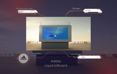 Addidas - Liquid billboard
